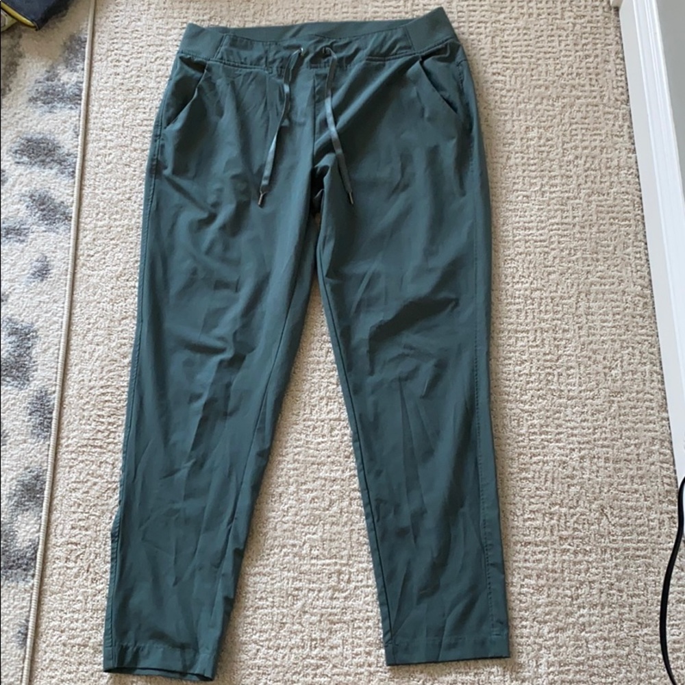green workout pants
